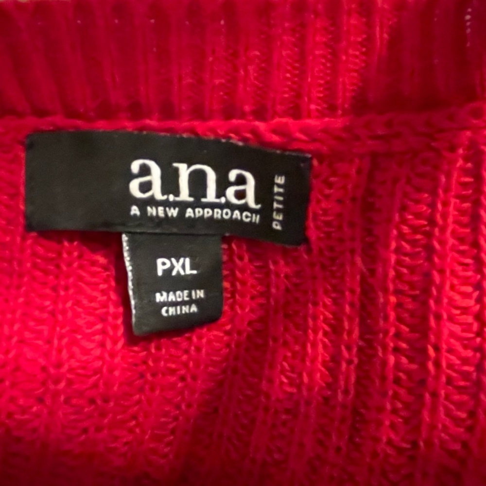 A.N.A Tunic Sweater, Cotton, Size XL - Picture 4 of 6